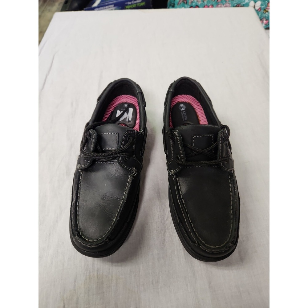 KEUKA SureGrip Women's Loafer‎  Leather Shoes Black 7.5